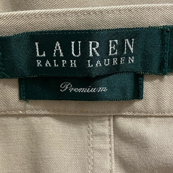 Lauren Ralph Lauren Khaki Skirt with Button Detail Size 4 - Picture 7 of 13